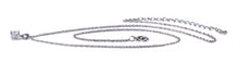 Albert Weiss Weiss CZ Solitaire Adjustable Necklace Rhodium Plated - Simulated Diamond Basket Prong - 8MM Stone - Albert Weiss Collection