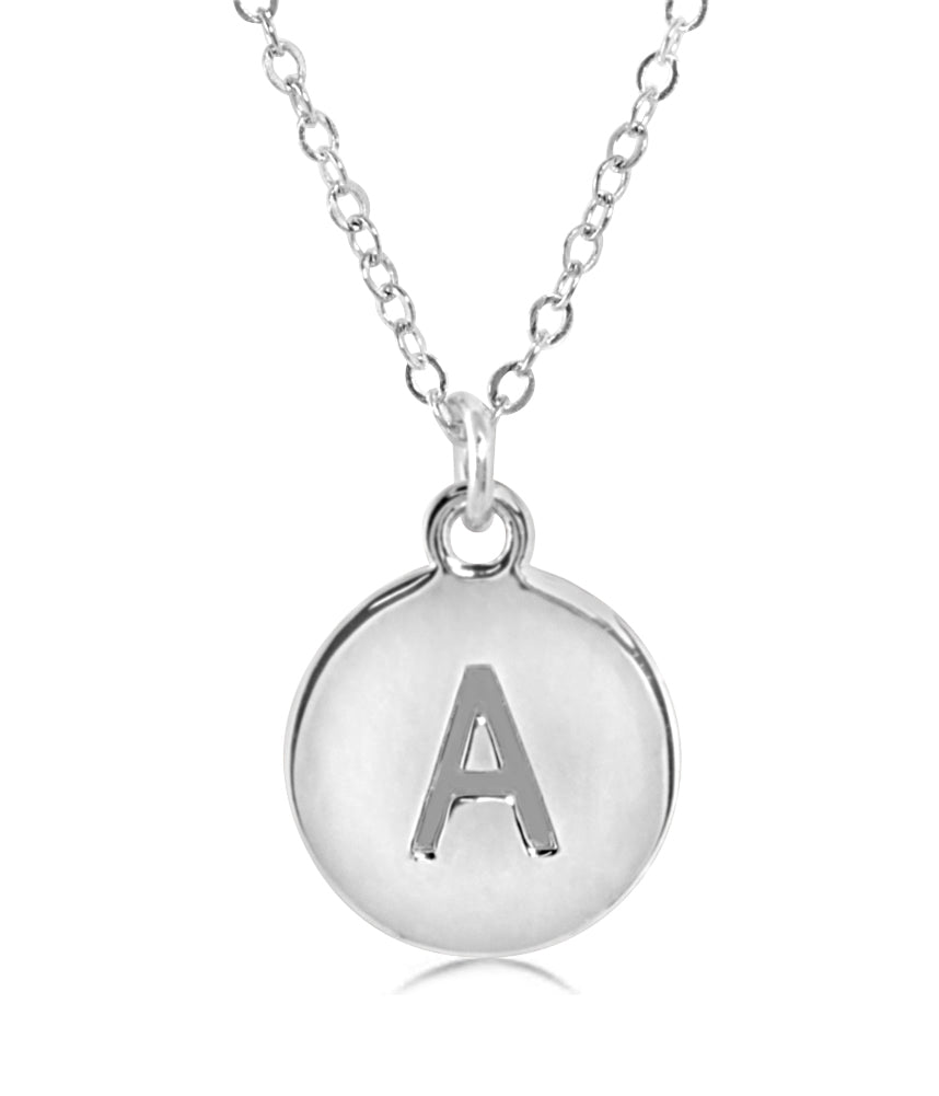 #16430 - Weiss Initial Necklace Available in Any Letter of the Alphabet - Adjustable from 18