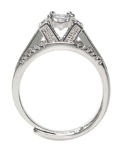 #16477 - Weiss Round Cut CZ Engagement Ring and Cocktail Ring - ADJUSTABLE sizes 6 thru 11 - Albert Weiss Collection