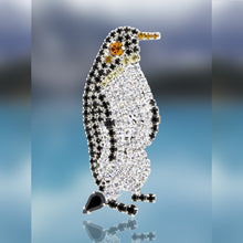 Empire Penguin Pin with Swarovski Crystal Stones by Albert Weiss