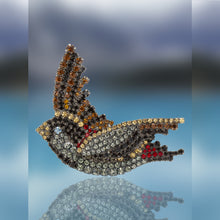 Flying Bird Pin with Swarovski Crystal Stones by Albert Weiss