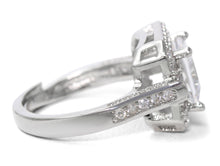 #16476 - Weiss Radiant Cut CZ Engagement Ring and Cocktail Ring - ADJUSTABLE sizes 6 thru 11 - Albert Weiss Collection