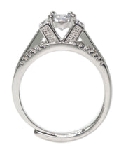 #16477 - Weiss Round Cut CZ Engagement Ring and Cocktail Ring - ADJUSTABLE sizes 6 thru 11 - Albert Weiss Collection
